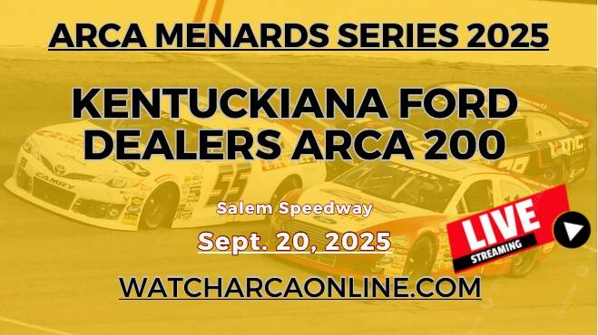 (Live Stream) 2025 ARCA 200: ARCA Menards Series slider